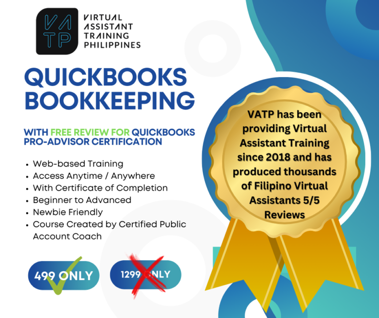 Quickbooks Bookkeeping With FREE Review to Quickbooks Pro Advisor Certification